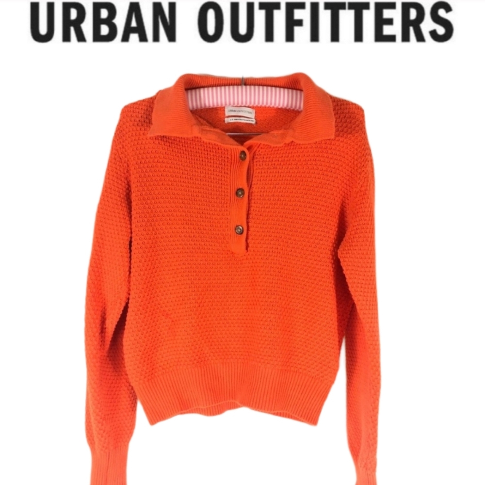 Urban Outfitters textured button pull over sweater